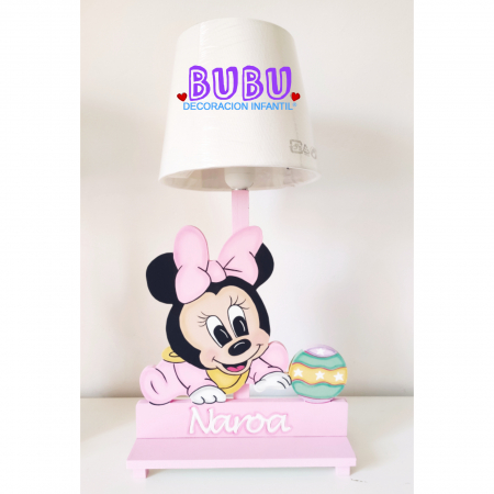 Lámpara con diseño de Minnie y Mickey o personajes de Disney