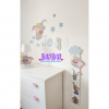 Conjuntos decorativos para pared habitaciones infantiles SILUETAS Y NOMBRE EN MADERA DECORACION INFANTIL